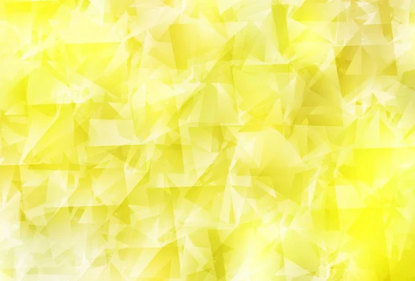 Světle Žlutá Vektorová Polygonální Šablona Barevná Ilustrace Abstraktním Stylu Trojúhelníky — Stockový vektor