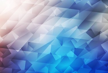 Açık mavi, dikdörtgenli sarı vektör arkaplan. Dikdörtgen şekilli soyut çizimler. İş ilanları, broşürler, broşürler için desen