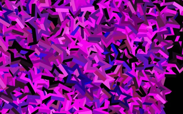 濃い紫 ピンクのベクトルの背景と色の星 グラデーションでぼやけた抽象的な背景の星 宇宙背景用テンプレート — ストックベクタ