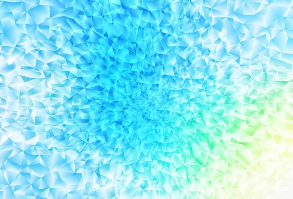 Светло Синий Зеленый Сияющий Триангулярный Фон Геометрическая Иллюстрация Стиле Оригами — стоковый вектор