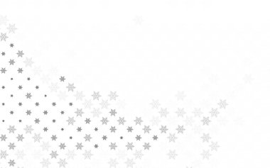Açık gri vektör deseni Noel tarzında. Modern soyut Noel ruh hali şekilleri. Reklamlar, posterler, kitap afişleri için desen.
