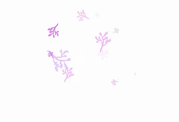 Ljuslila Vektor Abstrakt Bakgrund Med Sakura Elegant Ljus Illustration Med — Stock vektor
