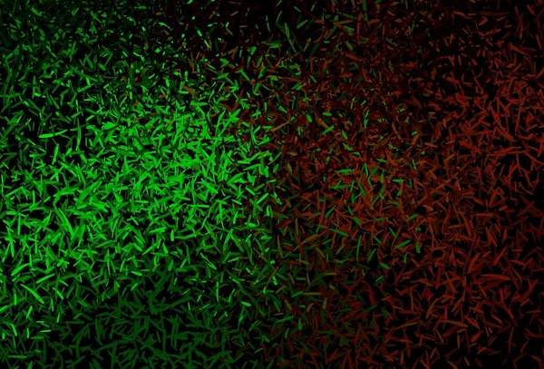 Vert Foncé Motif Vectoriel Rouge Avec Des Lignes Pointues Illustration — Image vectorielle