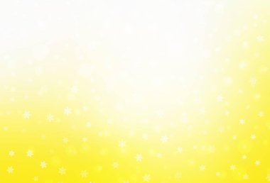 Açık sarı vektör dokusu doğum günü tarzında. Noel özellikleriyle basit bir gradyan çizimi. Üniversitenin tanıtımı için akıllı tasarım.