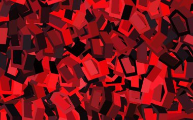 Koyu kırmızı vektör şablonu altıgen şeklinde. Altıgen tarzda ışıldayan soyut çizimler. Reklamlar, broşürler için desen.