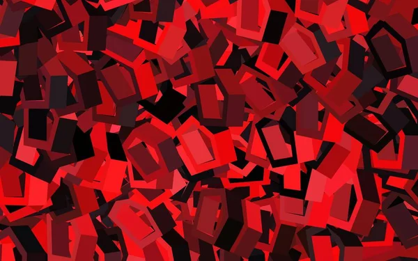 Шаблон Темно Красного Вектора Шестиугольном Стиле Блестящие Абстрактные Иллюстрации Шестиугольном — стоковый вектор