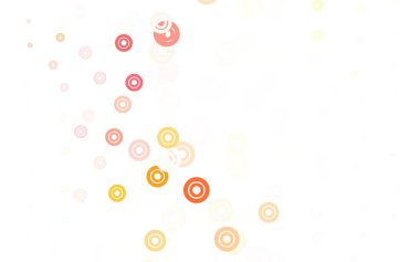 Çember şekilli ışık çok renkli vektör düzeni. Renkli su damlaları olan modern soyut çizimler. Güzel web siteleri için desen.