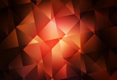 Koyu kırmızı vektör mozaik şablon. Çokgen soyut çizim ve gradyan. Marka kitabınız için yeni şablon.