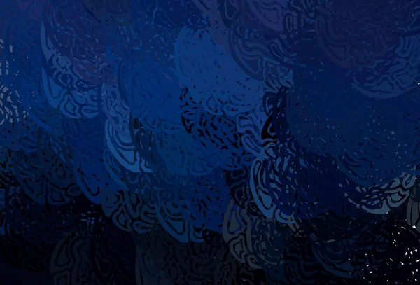 Fond Vectoriel Bleu Foncé Avec Des Lignes Irisées Échantillon Géométrique — Image vectorielle