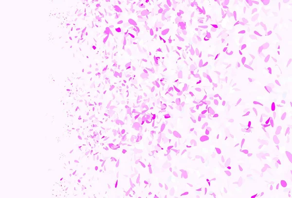 Светло Фиолетовый Розовый Листьями Сияющая Цветная Иллюстрация Листьями Стиле Каракулей — стоковый вектор