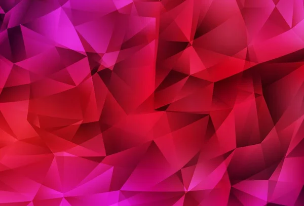 Fond Polygonal Abstrait Vecteur Rouge Clair Illustration Abstraite Polygonale Avec — Image vectorielle