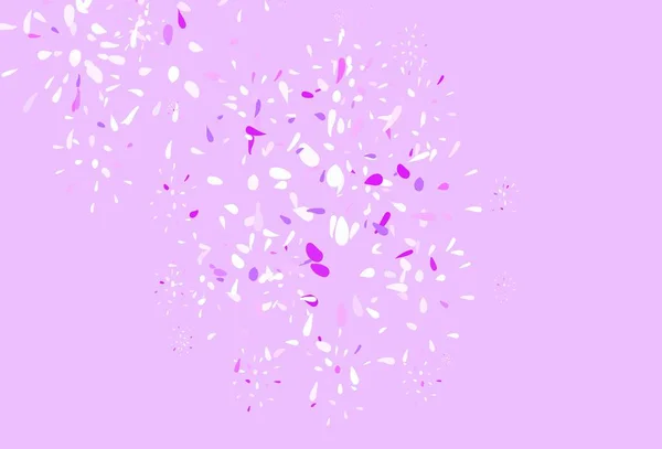 Светло Фиолетовый Розовый Вектор Точками Размытые Пузыри Абстрактном Фоне Красочным — стоковый вектор