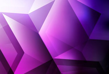 Renkli altıgenli koyu pembe vektör dokusu. Bulanık yüzeyde renkli altıgenlerin çizimi. İniş sayfaları için desen.