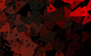 Koyu yeşil, kırmızı vektör düzeni çizgiler, üçgenler. Soyut üçgenli dekoratif tasarım. Bir cep telefonu için arka plan.