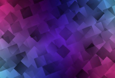 Koyu pembe, dikdörtgenli mavi vektör arkaplan. Dikdörtgen şekilli soyut çizimler. Reklamlar için desen.