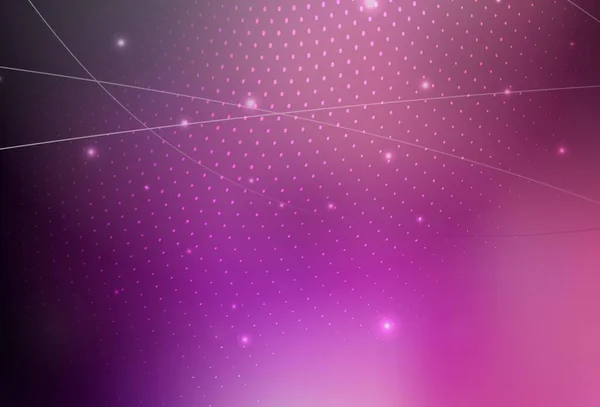 Dark Purple Pink Vektor Unscharfe Blasen Auf Abstraktem Hintergrund Mit — Stockvektor