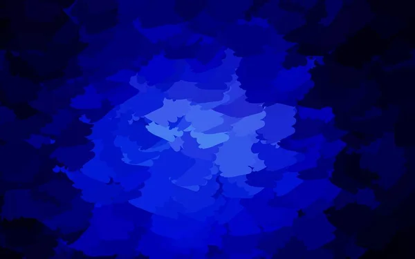 Tmavě Modrá Vektorová Kulisa Memphisovými Tvary Dekorativní Design Abstraktním Stylu — Stockový vektor