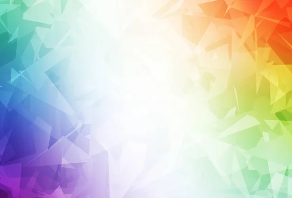 Leichtes Mehrfarbiges Vektormuster Mit Zufälligen Polygonalen Einfache Farbenfrohe Illustration Mit — Stockvektor