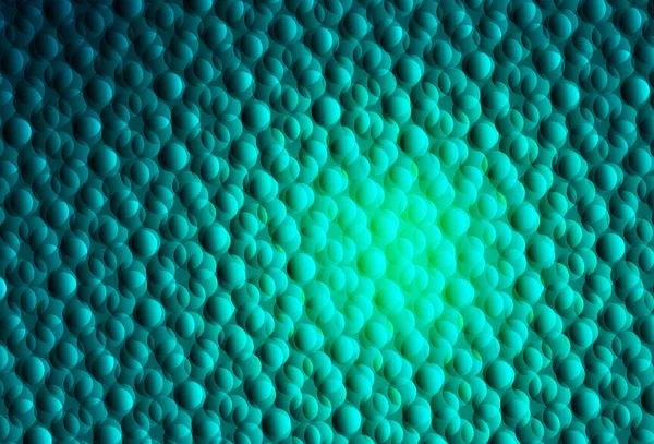 Светло Зеленый Векторный Узор Сферами Размытые Пузыри Абстрактном Фоне Красочным — стоковый вектор