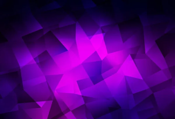 Dark Purple Vector Brillante Fondo Triangular Una Muestra Con Formas — Vector de stock