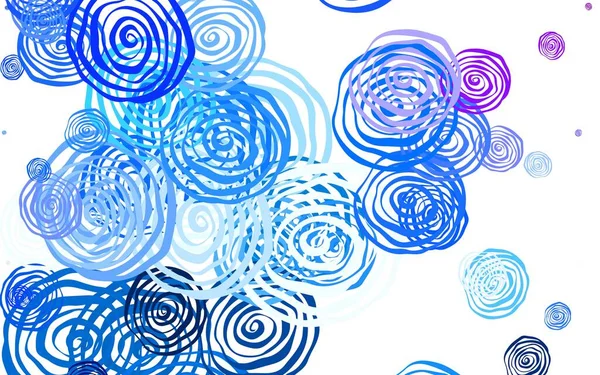 Rose Pâle Bleu Vecteur Élégant Fond Avec Des Roses Illustration — Image vectorielle