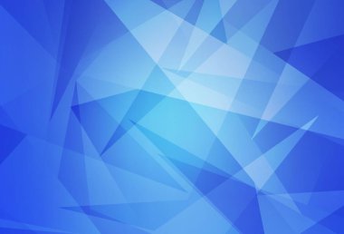Üçgenli hafif BLUE vektör arkaplanı. Renkli üçgenlerin olduğu bir resim. Web siteniz için basit tasarım.
