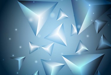 Çokgen şekilli koyu mavi vektör deseni. Üçgenli soyut gradyan çizimi. Bir cep telefonu için arka plan.