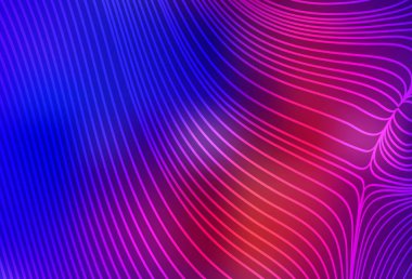 Koyu mavi, düz çizgileri olan kırmızı vektör düzeni. Bulanık dekoratif tasarım basit bir şekilde çizgilerle. Reklam, kitapçıklar, broşürler için desen.