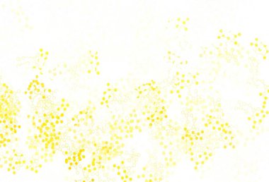 Yapay zeka verileriyle açık sarı vektör arkaplanı. Yapay zeka bağlantılarıyla basit bir şekilde renkli tasarım. Siber yeniliklerin tasviri için tasarım.