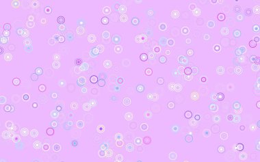 Açık mavi, daireli yeşil vektör şablonu. Bulanık dekoratif tasarım baloncuklu soyut tarzda. Duvar kağıtlarının dokusu için desen.