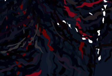 Koyu kırmızı, kıvrımlı sarı vektör dokusu. Kavisli çizgilerden oluşan parlak bir illüstrasyon. Fikirlerin için bir örnek..