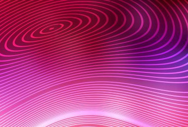 Koyu mor, pembe çizgili vektör şablonu. Eğri şekilli yepyeni renkli bir tasvir. Markan için yeni kompozisyon.