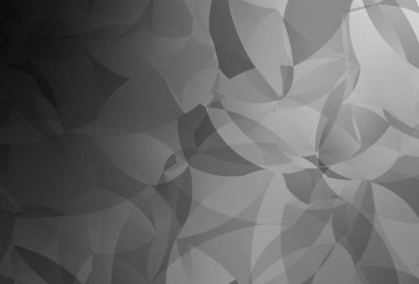 Açık gri vektör çokgen arkaplanı. Origami tarzında gradyan ile geometrik çizim. Dizaynınız için üçgen desen.