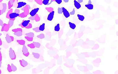 Açık pembe, kaotik şekilli mavi vektör şablonu. Soyut tarzda rengarenk gradyan şekilleri olan bir resim. İşiniz için en iyi akıllı tasarım.