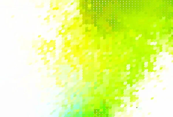 Světle Zelená Žlutá Vektorová Kulisa Tečkami Ilustrace Množinou Zářících Barevných — Stockový vektor