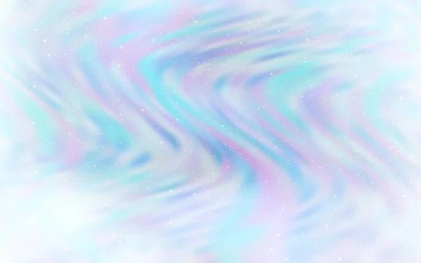 Hellblaues Vektorlayout Mit Kosmischen Sternen Leuchtend Farbige Illustration Mit Hellen — Stockvektor
