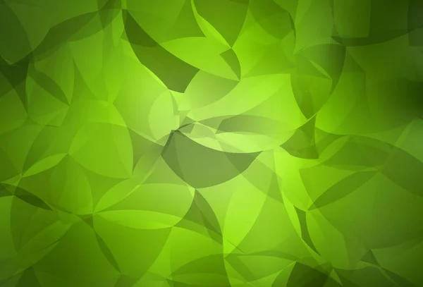 Světle Zelená Žlutý Vektorový Mnohoúhelníkový Vzor Elegantní Světlá Polygonální Ilustrace — Stockový vektor