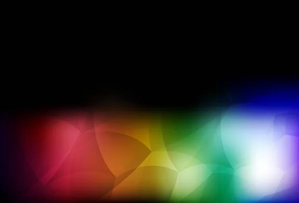 Темный Многоцветный Векторный Узор Многоугольным Стилем Треугольники Абстрактном Фоне Красочным — стоковый вектор