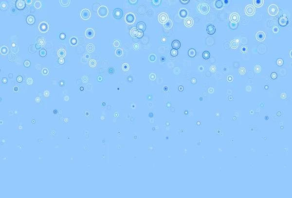 Modèle Vectoriel Bleu Clair Avec Cercles Illustration Avec Ensemble Cercles — Image vectorielle