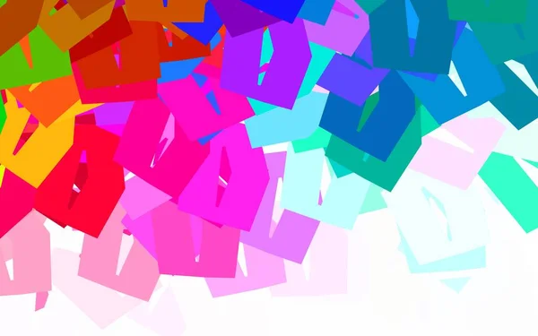 Light Multicolor Διανυσματικό Πρότυπο Εξαγωνικό Στυλ Εικονογράφηση Έγχρωμων Εξάγωνων Στην — Διανυσματικό Αρχείο
