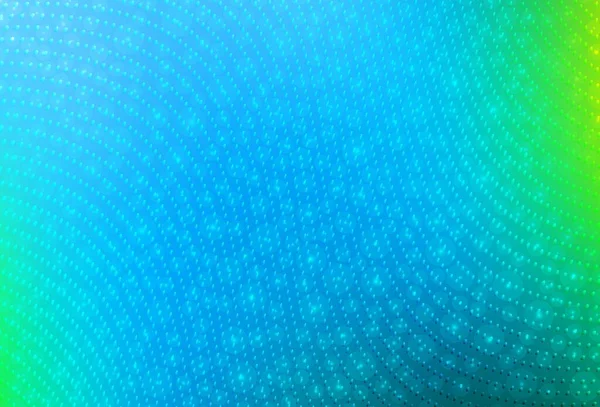 Azul Claro Vector Verde Burbujas Borrosas Sobre Fondo Abstracto Con — Vector de stock