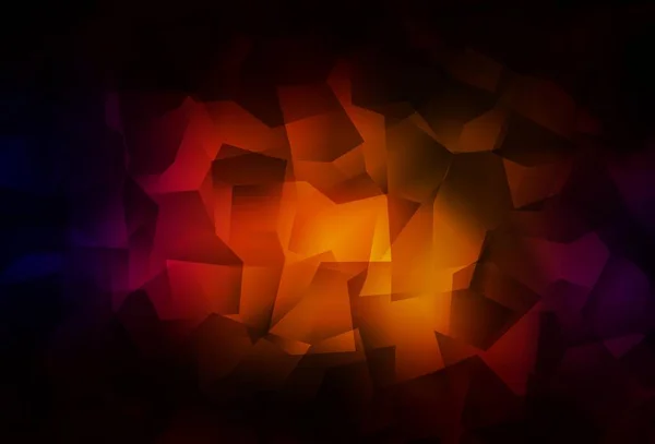 Tmavě Červené Vektorové Abstraktní Polygonální Pozadí Kreativní Ilustrace Polotónovém Stylu — Stockový vektor