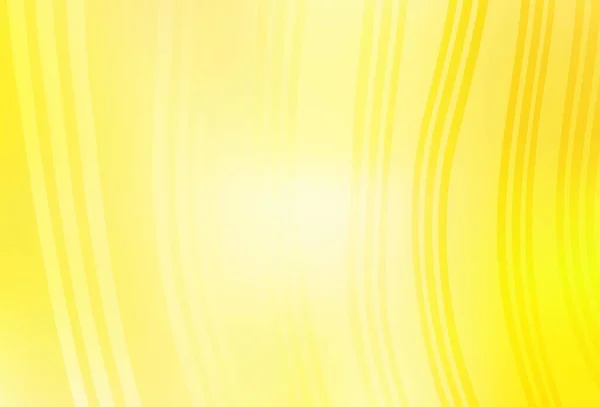 Светло Жёлтый Векторный Рисунок Изогнутыми Линиями Совершенно Новая Красочная Иллюстрация — стоковый вектор