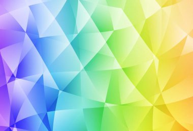 Açık Çokrenkli vektör çokgen desen. Origami tarzında gradyan ile geometrik çizim. Web siteniz için çokgen tasarım.