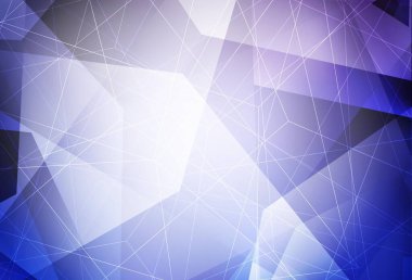 Açık mor arkaplan çizgileri, üçgenleri var. Renkli üçgenli modern soyut illüstrasyon. Web siteniz için basit tasarım.