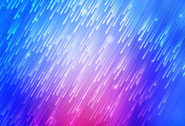 Açık pembe, düz çizgileri olan mavi vektör arkaplan. Bulanık dekoratif tasarım basit bir şekilde çizgilerle. Güzel geçmişiniz için şablon.