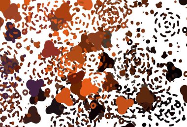 Memphis şekilli Light Orange vektör arkaplanı. Soyut gradyan şekilli basit renkli çizimler. Duvar kağıtları için zarif tasarım.