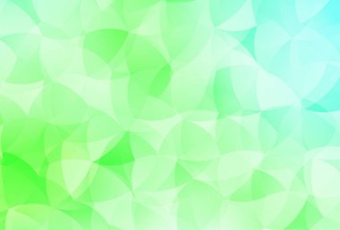 Rastgele şekilli açık yeşil vektör deseni. Soyut tarzda rengarenk gradyan şekilleri olan bir resim. Kartvizitiniz için modern tasarım.