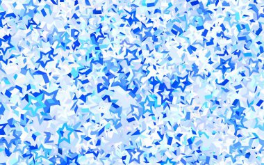 Güzel yıldızlı açık yeşil vektör dokusu. Renkli yıldızlı soyut çizimler. Fütürist reklamlar ve kitapçıklar için şablon.