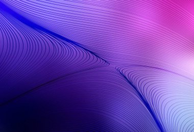 Açık Mor, eğri çizgili pembe vektör arkaplan. Değişken çizgileri olan renkli soyut çizimler. Fikirlerin için bir örnek..
